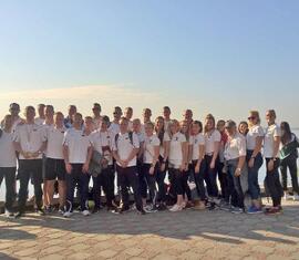 Sightseeing mit dem deutschen Team