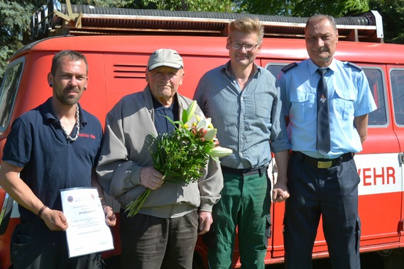 Kaum zu glauben, mit 95 Jahren 80 Jahre in Spremberger Feuerwehr