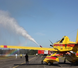 Triebwerke zum Löschen sind wir in der Lausitz gewöhnt :)