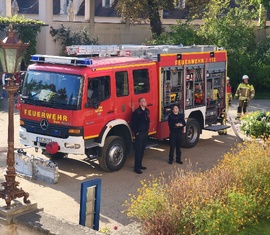 Übung am Schloss im Branitzer Park