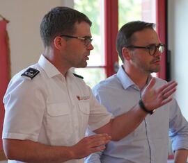 Innenminister Dr. Jan Redmann im fachlichen Austausch