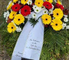 Kranz anlässlich 25 Jährigen Gedenktag an 9/111