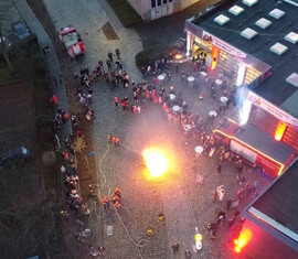 Der Löscheinsatz der Jugendfeuerwehr