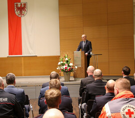 Ministerpräsident Dietmar Woidke bei seiner Ansprache
