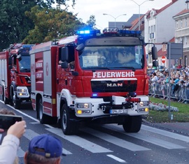 Das Kathlower TLF im Festumzug