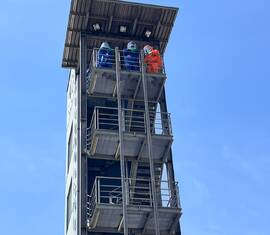 CSA Lauf auf den Funkturm in Cottbus Wache 1