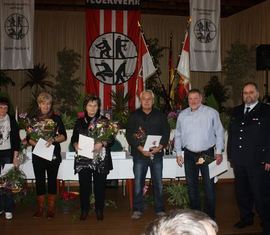 40 Jahre Freiwillige Feuerwehr - Kameraden der FF Schenkendöbern