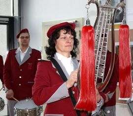 Für die musikalische Unterhaltung sorgte wiedereinmal der Spielmannszug aus Horno