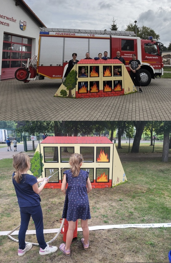Impressionen vom neuen Brandhäuschen