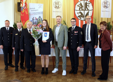 Paula Angrick erhielt das Ehrenzeichen des KFV