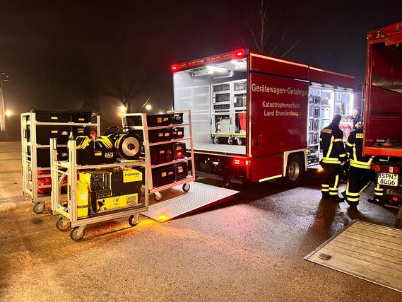 Ausbildungseinheit der Gefahrstoffeinheit in Forst (Lausitz) GH Süd