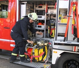 Vorführung Unfallrettung