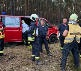 Einsatzleitung Amtswehrführer Lars Mudra