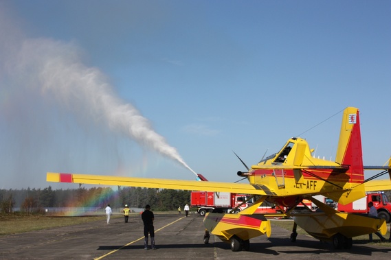 Triebwerke zum Löschen sind wir in der Lausitz gewöhnt :)